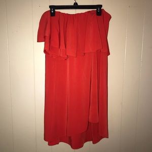 Red Off The Shoulder Dress
